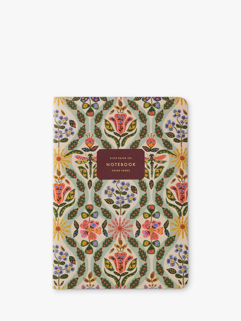 Rifle Paper Co. Posy floral notebooks set of 3, imported from the UK