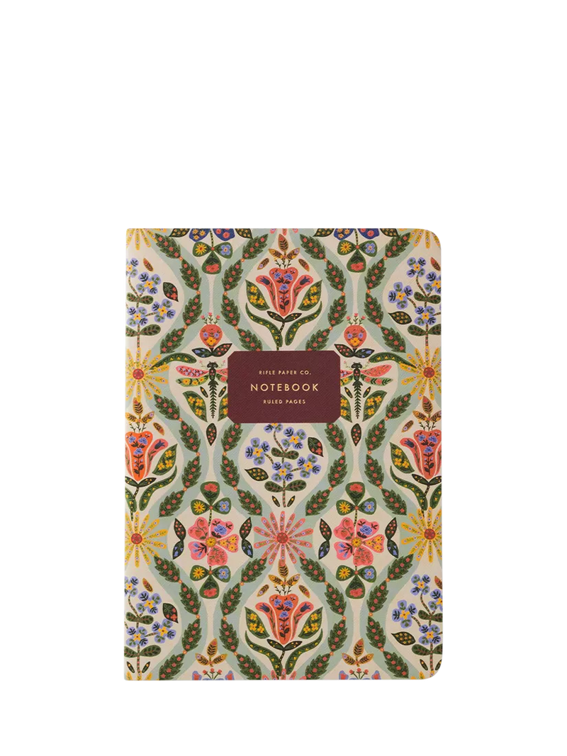 Rifle Paper Co. Posy floral notebooks set of 3, imported from the UK