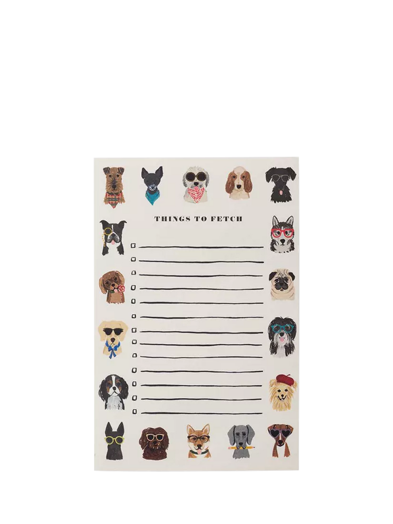 Rifle Paper Co. Dog Days notepad, 75 lined pages (British brand)