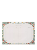 Rifle Paper Co Rosette weekly desk pad, multi - British product