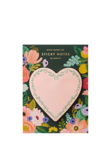 John Lewis Rifle Paper Co. Heart Sticky Notes, Pink- Buy online at McGrocer