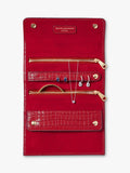 Aspinal of London jewellery roll red, imported from the UK