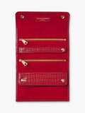 Aspinal of London jewellery roll red, imported from the UK