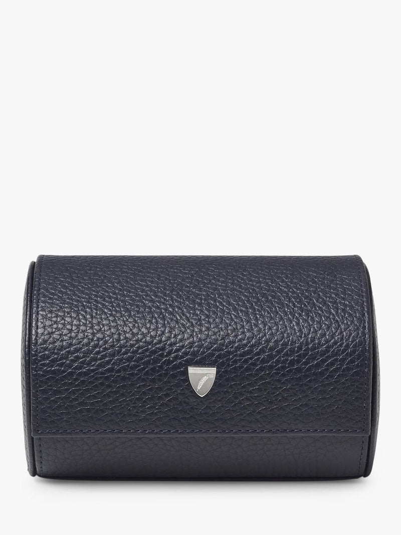 Aspinal of London double watch box Navy - UK version