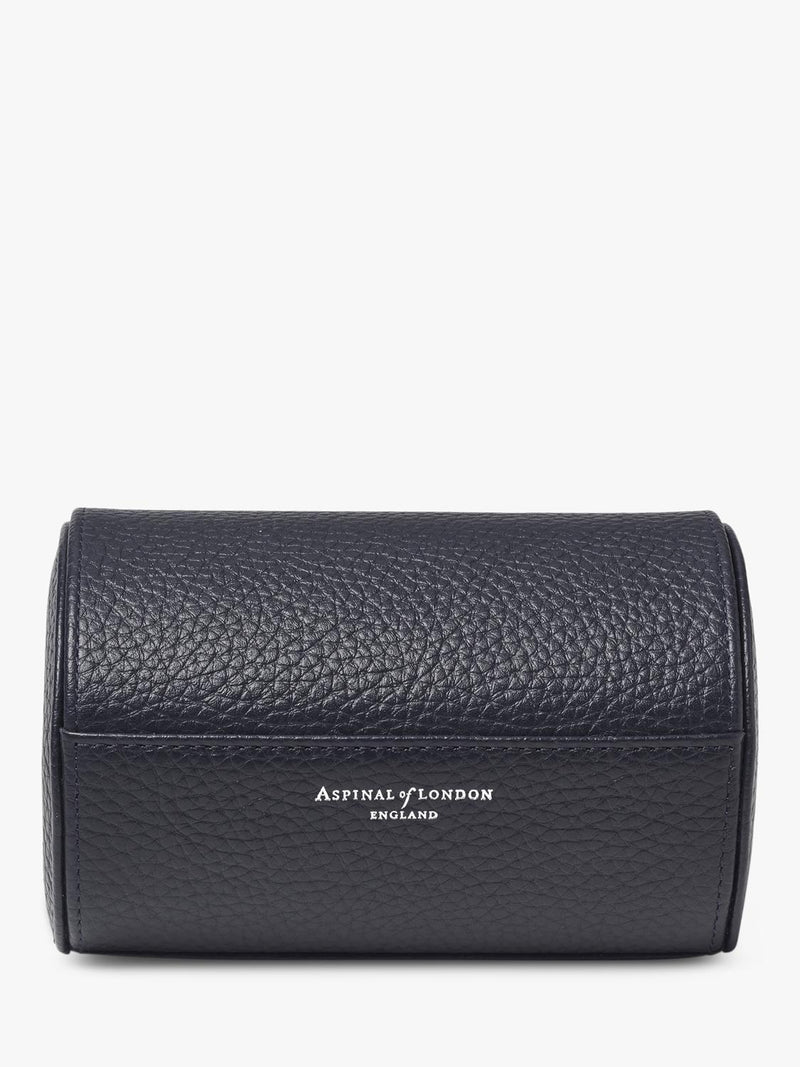 Aspinal of London double watch box Navy - UK version