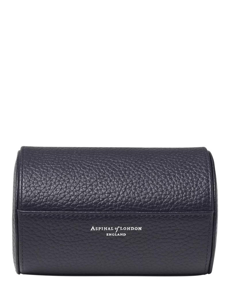 Aspinal of London double watch box Navy - UK version
