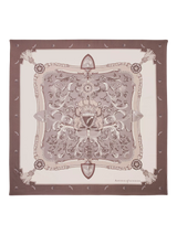 John Lewis Aspinal of London Signature Shield Moleskin Silk Scarf 90 x 90 cm- Buy online at McGrocer
