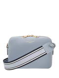 Aspinal of London crossbody bag sky blue nylon leather trim - British product