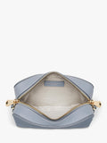Aspinal of London crossbody bag sky blue nylon leather trim - British product