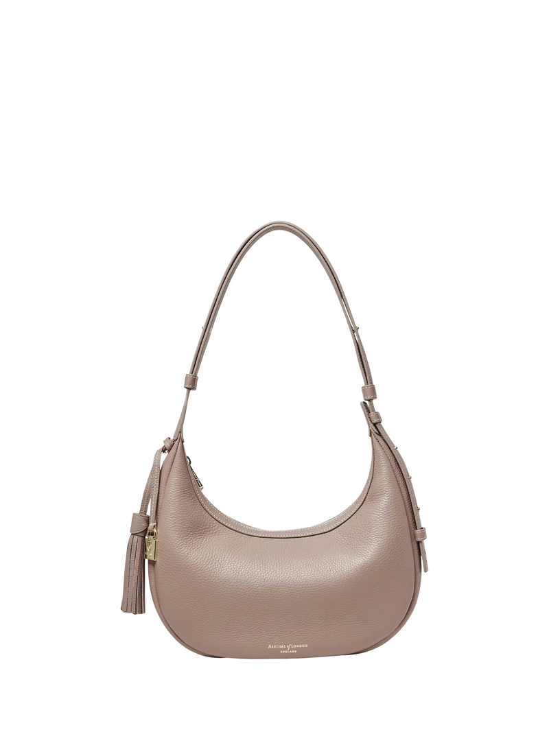 Aspinal of London small crescent shoulder bag moleskin, UK version