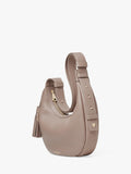 Aspinal of London small crescent shoulder bag moleskin, UK version