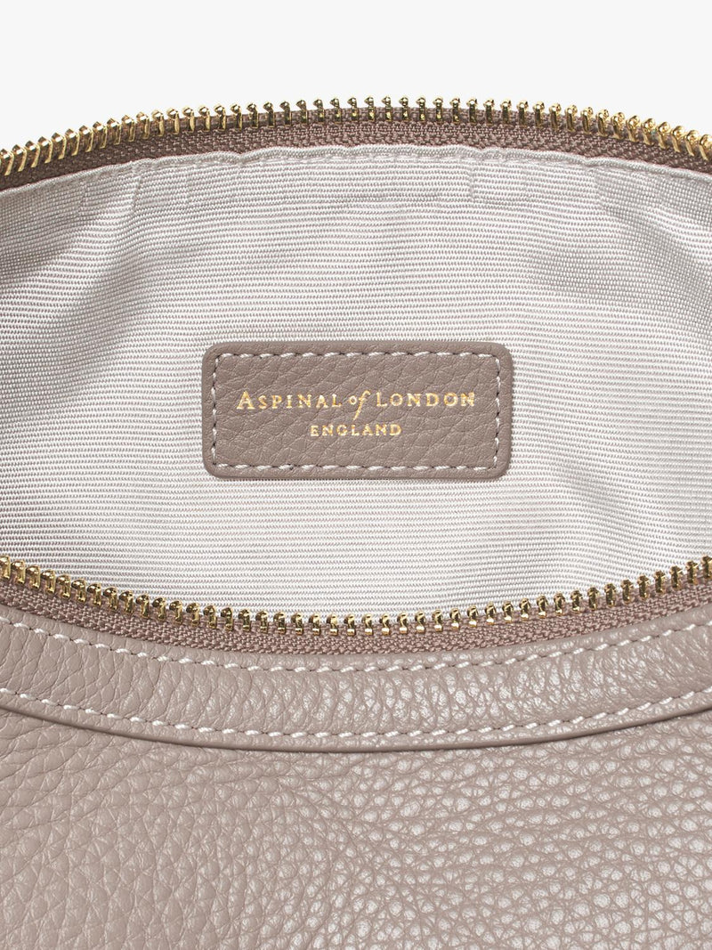 Aspinal of London small crescent shoulder bag moleskin, UK version