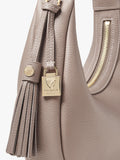 Aspinal of London small crescent shoulder bag moleskin, UK version