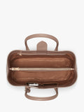 Aspinal of London woven leather tote bag in moleskin - British product