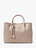 Aspinal of London Midi woven leather tote bag - British product