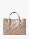 Aspinal of London Midi woven leather tote bag - British product