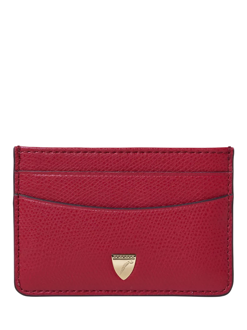 Aspinal of London Pebble Leather Slim Credit Card Case