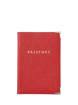 John Lewis Aspinal of London Leather Passport Cover, Cardinal Red- Buy online at McGrocer