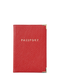 Aspinal of London passport cover in Cardinal Red (British brand)