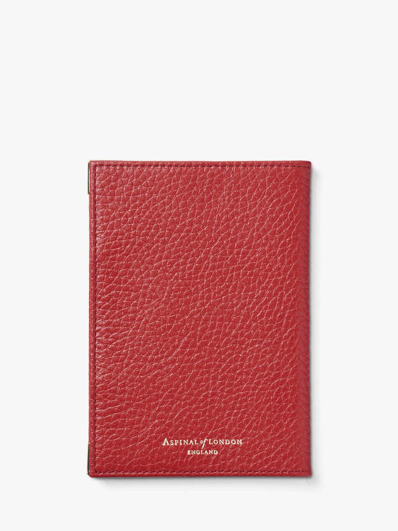 Aspinal of London passport cover in Cardinal Red (British brand)