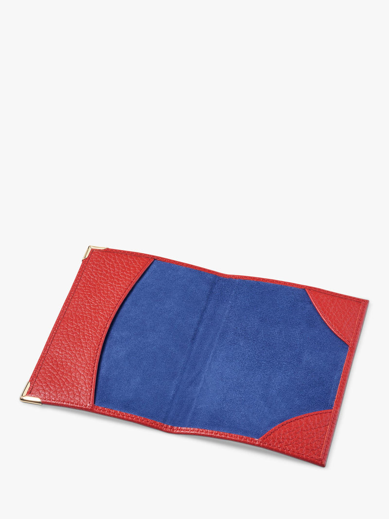 Aspinal of London passport cover in Cardinal Red (British brand)