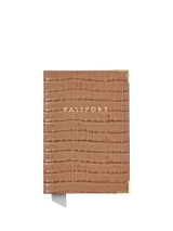 John Lewis Aspinal of London Croc Leather Passport Cover- Buy online at McGrocer