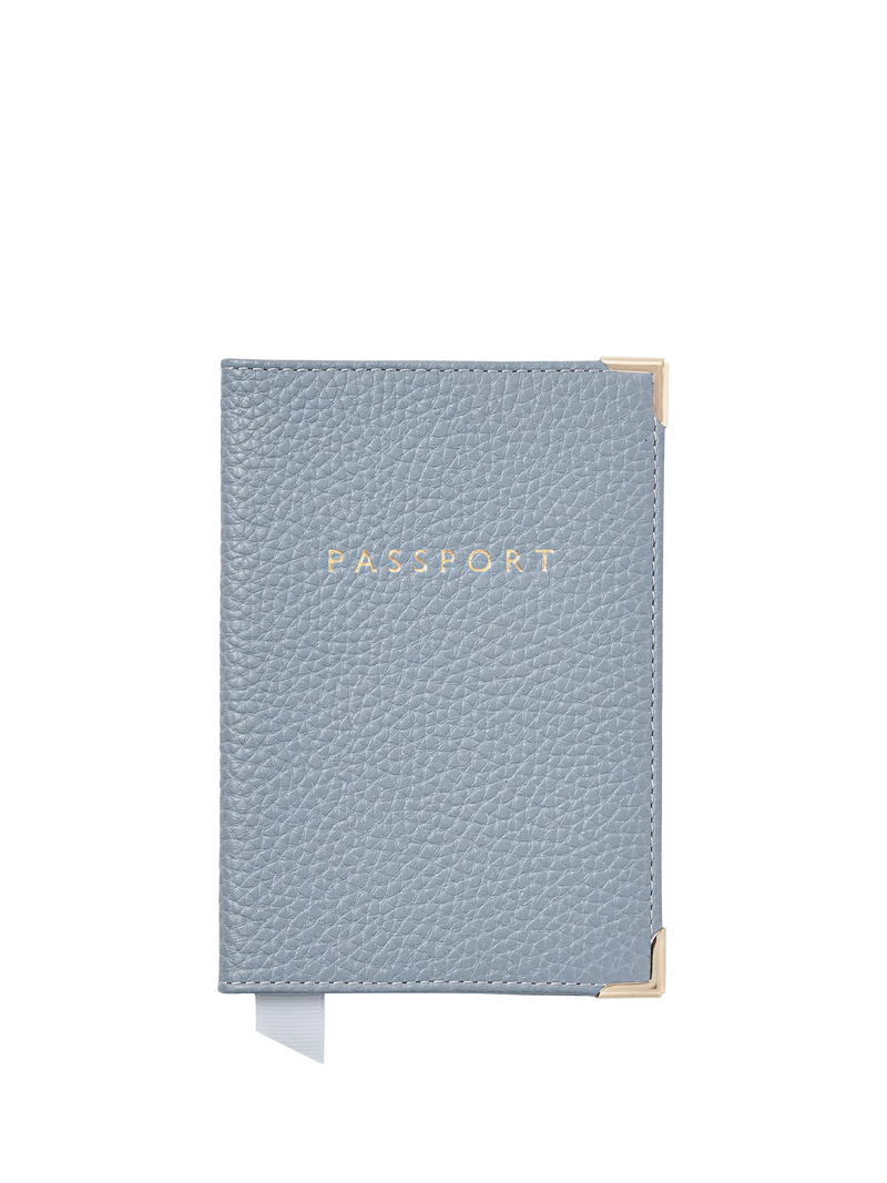 Aspinal of London passport cover sky blue (British brand)