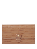 Aspinal of London croc-effect leather travel wallet, imported from the UK