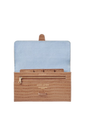 Aspinal of London croc-effect leather travel wallet, imported from the UK