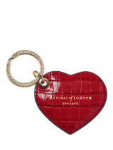 John Lewis Aspinal of London Small Leather Heart Keyring- Buy online at McGrocer