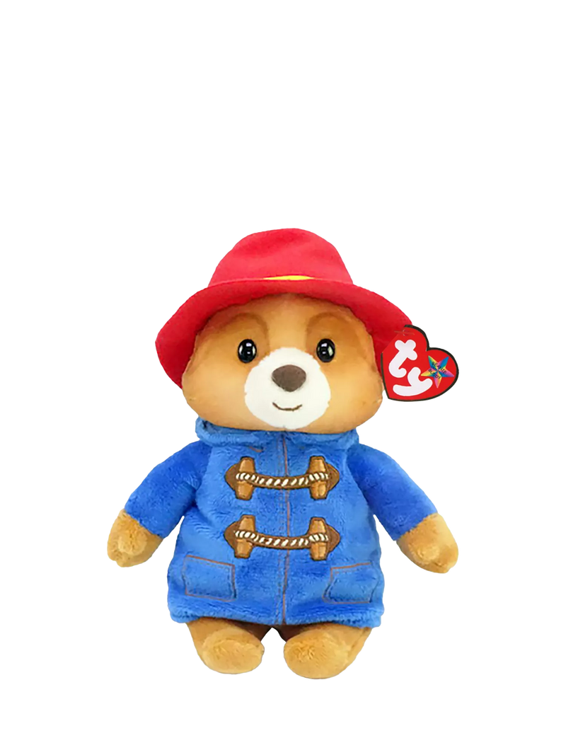 Paddington Bear Ty Beanie Baby plush toy medium (British brand)