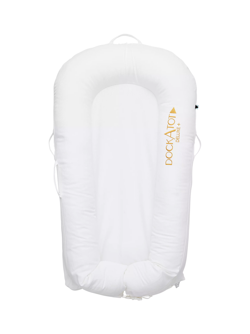 DockATot Deluxe+ baby pod cover white, UK version