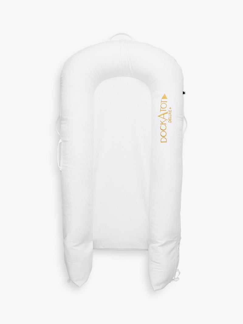 DockATot Deluxe+ baby pod cover white, UK version