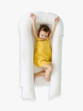 DockATot Grand Toddler Dock white toddler lounger, imported from the UK