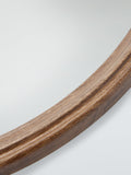 John Lewis round wall mirror 70cm walnut, imported from the UK