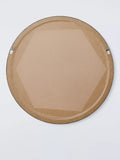 John Lewis round wall mirror 70cm walnut, imported from the UK