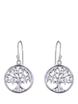 John Lewis Nina B Tree of Life Drop Earrings- Buy online at McGrocer