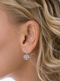 Nina B tree of life drop earrings silver (British brand)