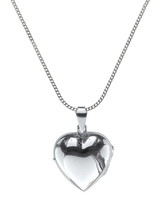 John Lewis Nina B Sterling Silver Heart Locket Chain Necklace 45cm- Buy online at McGrocer
