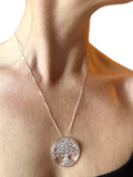 Nina B Tree of Life pendant necklace silver (British brand)