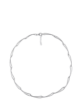 John Lewis Nina B Sterling Silver Slim Loop Link Necklace- Buy online at McGrocer