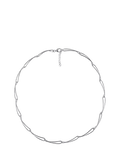 Nina B sterling silver slim loop link necklace, UK version