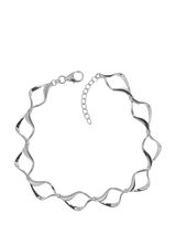 John Lewis Nina B Sterling Silver Open Link Chain Bracelet 19cm + 3cm Extension- Buy online at McGrocer
