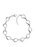 Nina B sterling silver open link bracelet 19cm, UK version