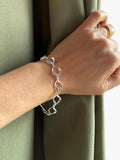 Nina B sterling silver open link bracelet 19cm, UK version