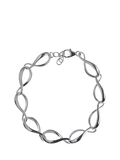 Nina B sterling silver ripple link bracelet, imported from the UK