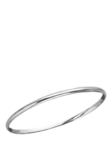 John Lewis Nina B Sterling Silver Simple Slip-On Bangle- Buy online at McGrocer