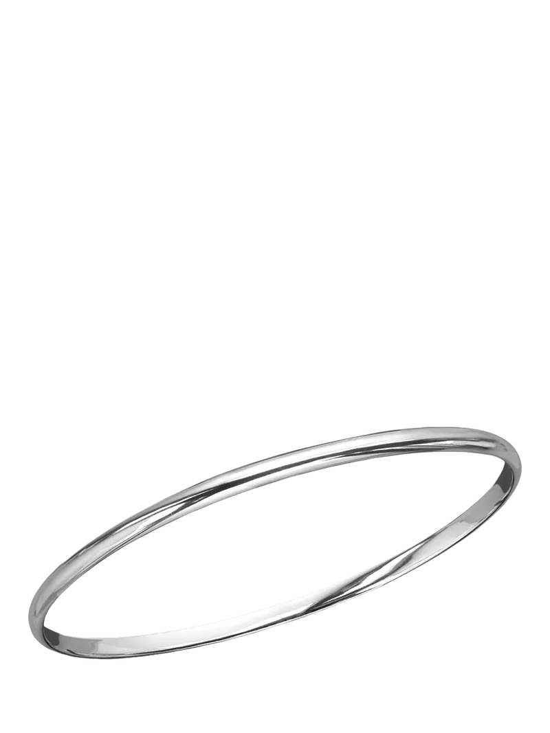 Nina B sterling silver simple slip-on bangle (British brand)