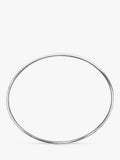 Nina B sterling silver simple slip-on bangle (British brand)