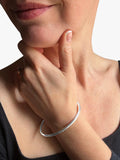 Nina B sterling silver simple slip-on bangle (British brand)